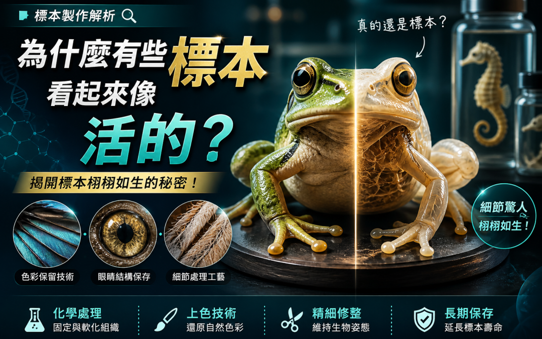 為什麼有些標本看起來像活的？標本製作解析
