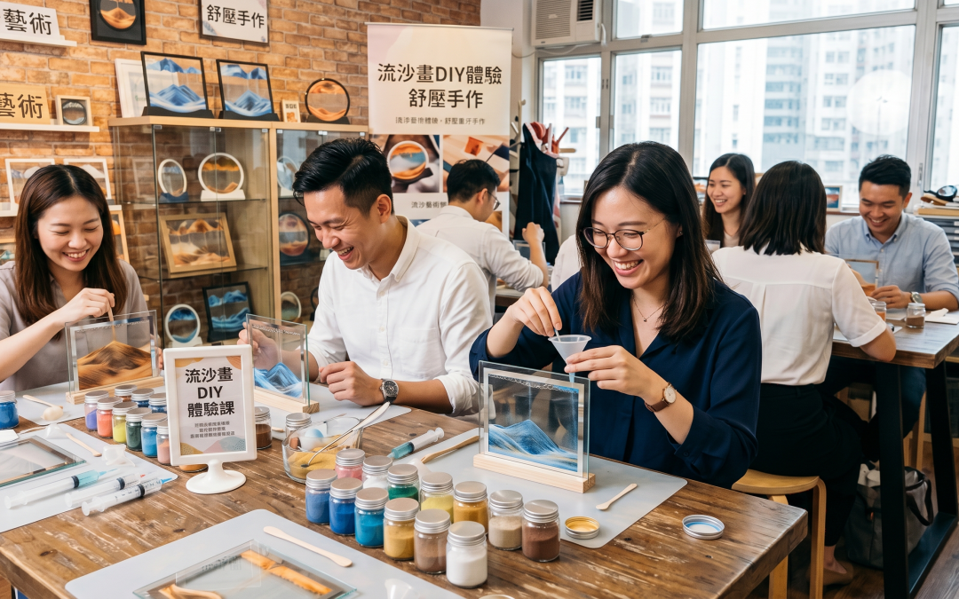 流沙畫DIY體驗好玩嗎？上班族零基礎的手作舒壓課