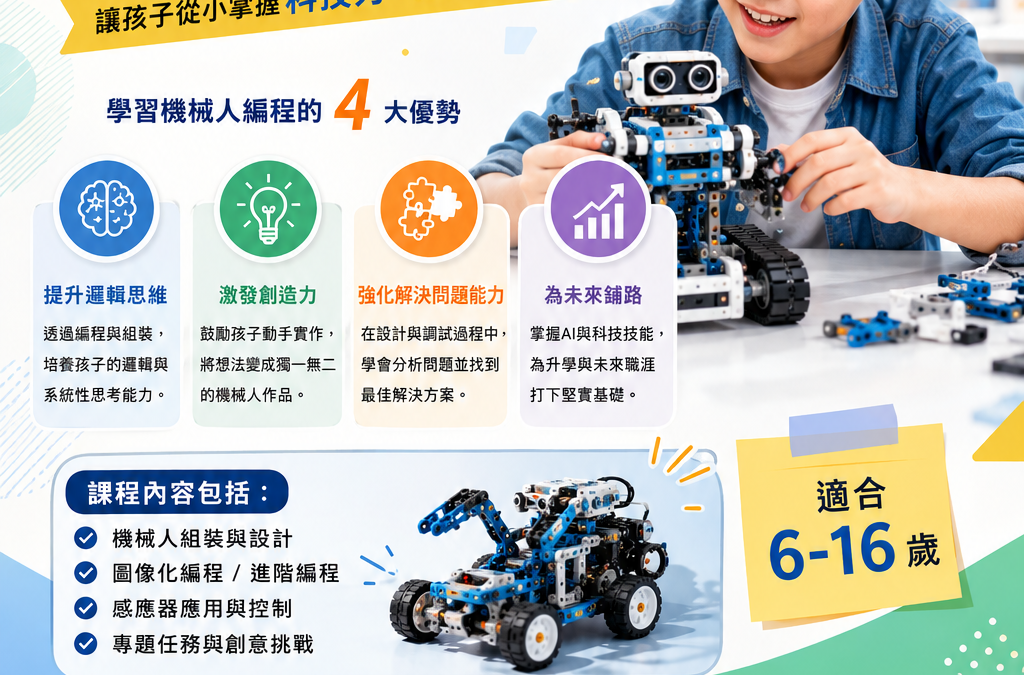 兒童機械人編程：培養孩子未來競爭力的完整指南