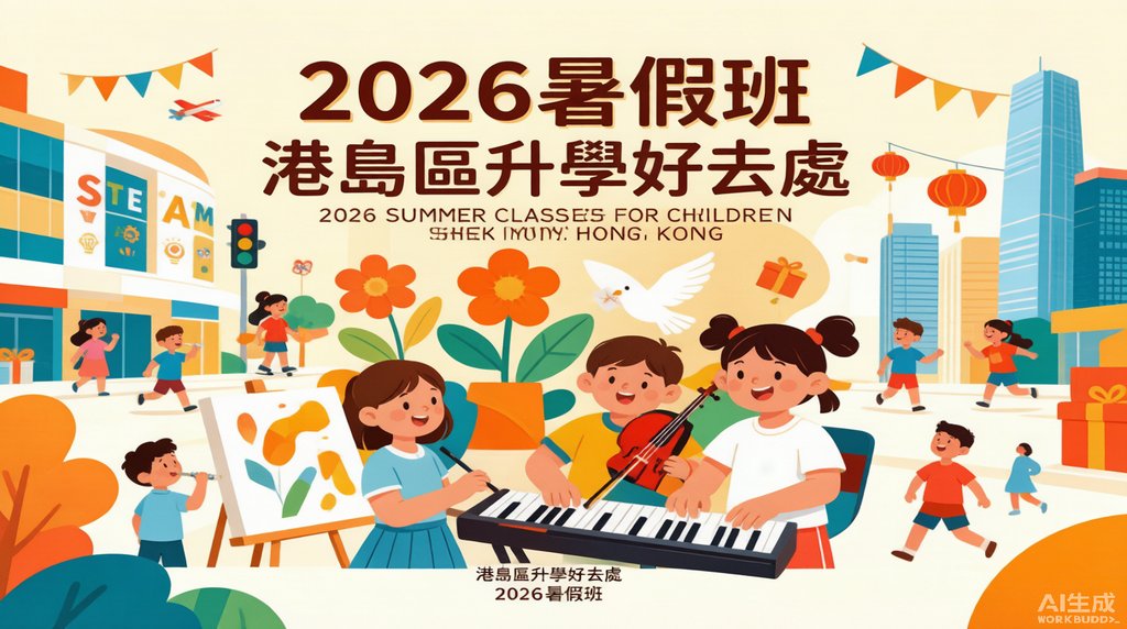 石門暑期班2026全攻略封面圖——香港兒童暑期課程推薦、STEAM教育、音樂藝術興趣班